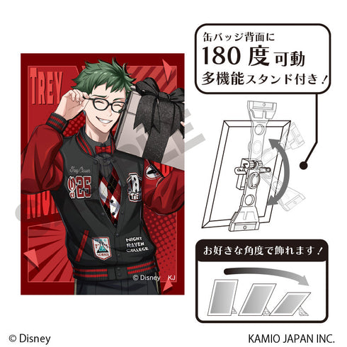 『ディズニー ツイステッドワンダーランド』アート缶バッジ トレイ・クローバー ユニオンバースデー
